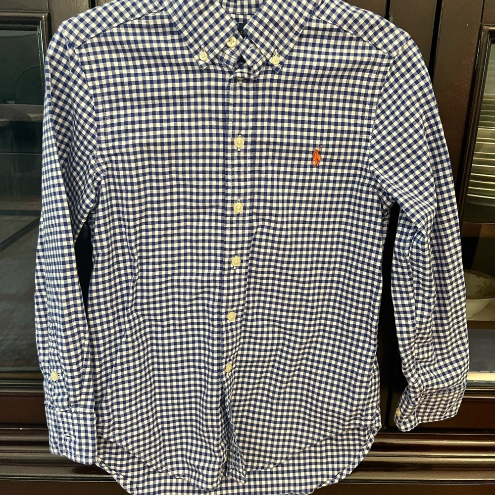 Ralph Lauren boys button down. Size 8.